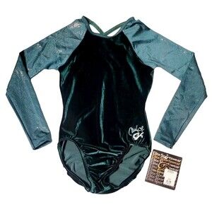 GK Shimmering Green Long Sleeve Bodysuit